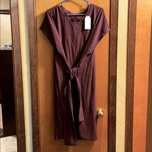 Tie front Jersey Cotten dress